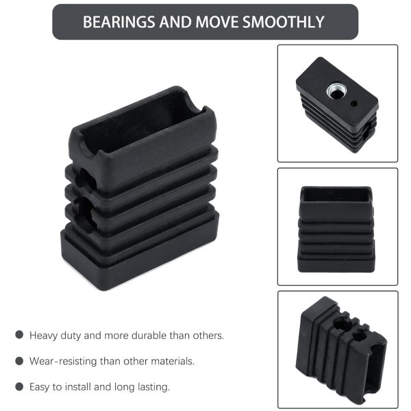 4 Pcs Caster Socket for Char-Broil 463243518, 463342119, 463245917, 463240115, 463230515 Grills, G408-0036-W1 Wheels Caster Insert For Discount - Image 2
