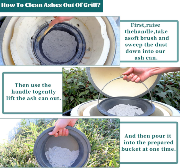Cast Iron Ash Can with Handle Charcoal Ash Basket for Minimax Big Green Egg Kamado Grill (for Minimax BGE) For Cheap - Image 4
