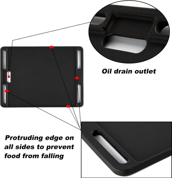 BAC460 Griddle for Traeger Ranger TFT18KLD, Scout Pellet TFT18PLDO Insert Cast Iron Flat Top Griddle Pellet Grill Tabletop Griddle Accessories on Sale - Image 5
