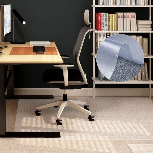 TheLAShop 46  x 60  (1 8  Thick) PVC Studded Chair Mat for Low Pile Carpet Online now - Image 2
