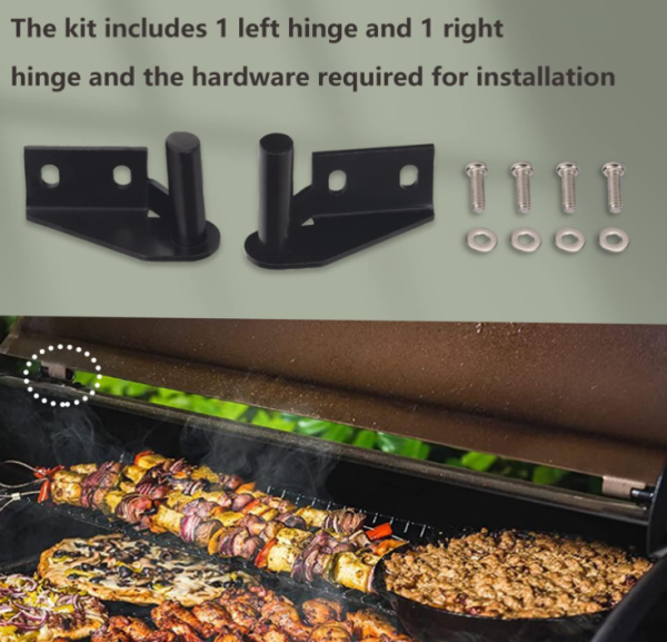 Lid Hinge Kit, 1 x Left Side &1 x Right Side Hinge - for Many Traeger Grills Models Hinges (KIT0001) on Sale - Image 4