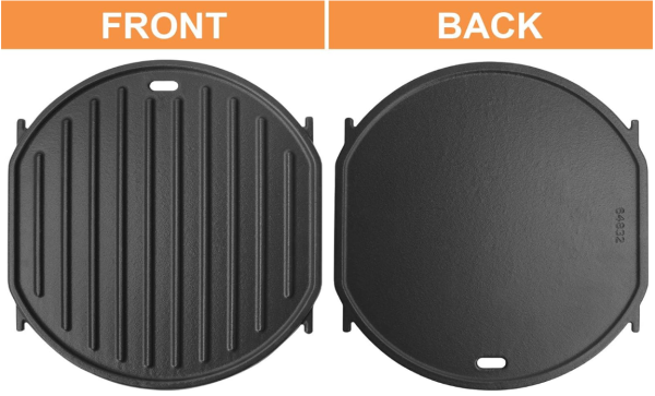 Cast Iron Griddle Plate for Weber Gourmet BBQ System Sear Grate Weber GS4 Spirit II 200 300, Genesis II E-310, II LX S-440, Any GBS Accessories, 64830 For Discount - Image 2