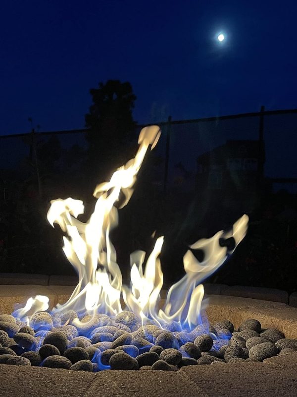 10 lbs 2 - 3   Black Grey Premium Pebbles Lava Rock Natural Tumbled Stones for Indoor Outdoor Gas Fire Pit, Fireplaces, Garden Landscaping Decoration Fashion - Image 3