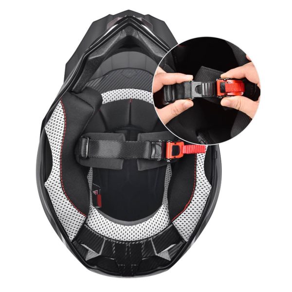 TheLAShop Black DOT Full Face Adult Offroad Helmet MX ATV Dirt Bike S-XL Cheap - Image 5