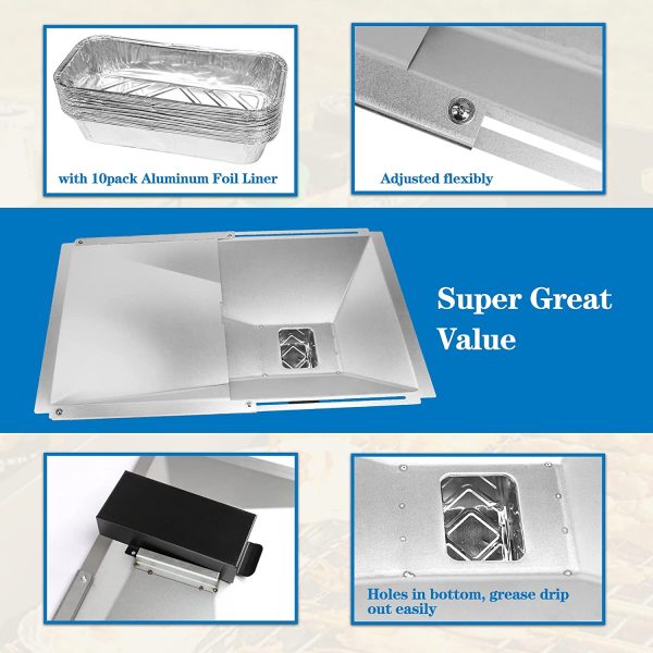 Grease Tray Catch Pan Foil Liner Kit for Jenn Air 2 - 3 Burner Gas Grills Cheap - Image 4