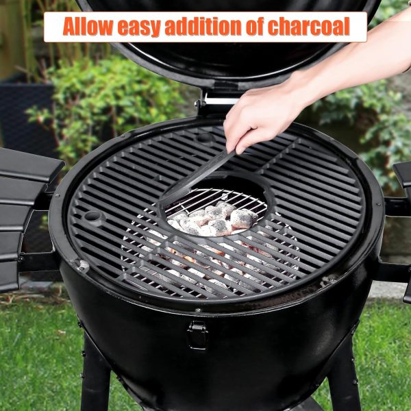 19.5  Round Grill Grate for Akorn Kamado Ceramic Grill, Pit Boss K24, Louisiana Grills K24, Char-Griller 16620, Solid Rod Round Grill Grids Discount - Image 5