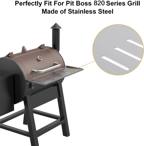Front Folding Shelf for Pit Boss 820 Wood Pellet Smoker Grills, 29 1 2 x 9 1 2 Inch For Sale - Image 3