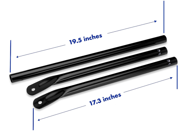 Legs and Hardware Kit for 18     22   Weber Kettle Grills (excluding 2015-2019 Master-Touch  Ed. Kettle) (Black), 19.5 Inches (Front Leg) For Cheap - Image 2