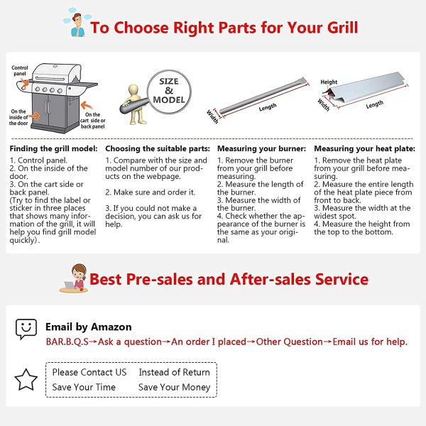 Repair Parts Kit for Members Mark 2 Burner MM-G2001-AB Gas Grill Discount - Image 5