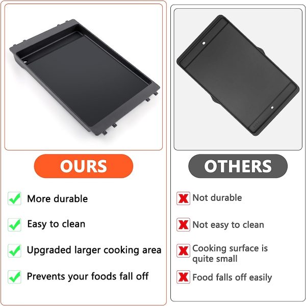 7566 Grill Griddle for Weber Genesis 300 Series Gas Grills, for Genesis E-310, E-320, E-330, S-310, S-330, EP-310, CEP-310 Sale - Image 4