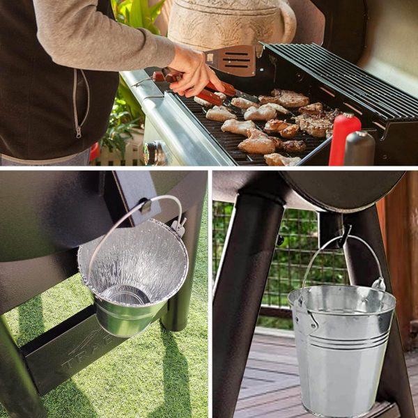 Wood Pellet Grill Nexgrill Drip Grease Bucket and 15 Pack Disposable Foil Liners Kit Cheap - Image 3