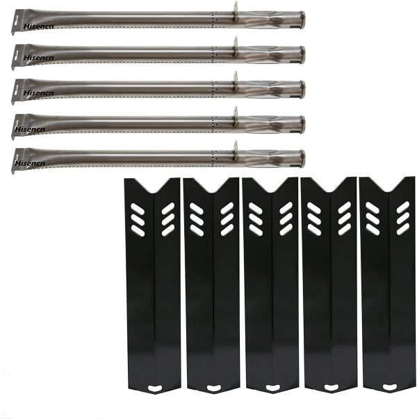 BBQ Repair Kit fits 5 Burner Dyna Glo DGF510PBP, DGF510PBP-D, DGF510SSP, DGF510SBP Grills, Burners and Heat Plates Shield Set Online now
