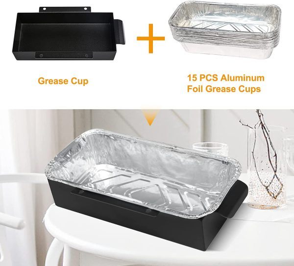 Grease Catch Pan for Char-broil 2 Burner Gas Grills with Aluminum Liner Kit, G416-0015-W1 BBQ Grill Replacement Parts Online - Image 4