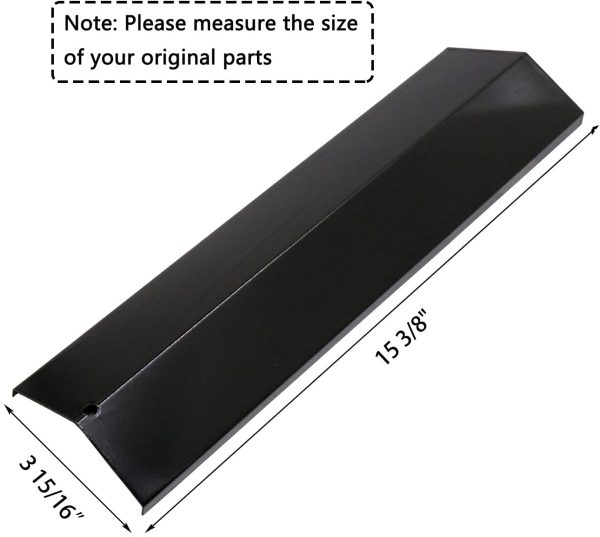 Grill Heat Plates fits Tera Gear 13013007TG Grills, 4Pcs Parts Kit 15 3 8 x 3 15 16   Online Sale - Image 3