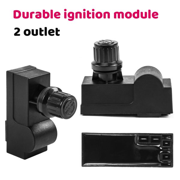 2 Outlet Ignition Kit for Coleman, Switch Spark Generator Push Button Kit, Gas Grill Parts Online now - Image 3