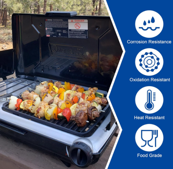 Grill Grates for Coleman 2-in-1 Camping Grill 2 Burner Propane Stove, Coleman Classic 2-Burner 2000020929 2000020925 2157480 ‎2000038016 on Sale - Image 2