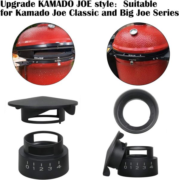 Umbrella Cap for Kamado Joe Classic & Big Joe Series Ceramic Egg Grills, BBQ Replacement Parts for Kamado Joe Dual Function Metal Chimney Top For Sale - Image 3