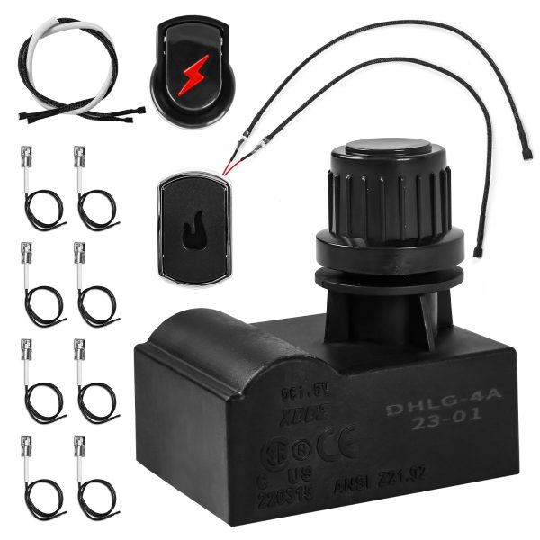 4 Outlet Surefire Ignition Kit for Brinkmann 7231, 810-2390-S, Switch Spark Generator Push Button Kit, Gas Grill Parts Hot on Sale