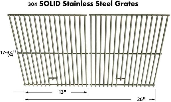 Cooking Grid Grates Kit for BBQ Tek GSF2520KL, GSF2818K, GSF2818KL, GSF2818KL-COPPER, GSF2818KL-SS, GSF2818KM Gas Grills For Discount - Image 2