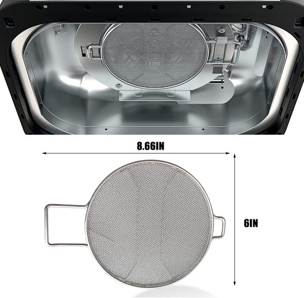 Stainless Steel Splatter Shield for Ninja Foodi IG651, IG600, IG601 Smart XL Pro 7-in-1 Indoor Grill Air Fryers For Sale - Image 2