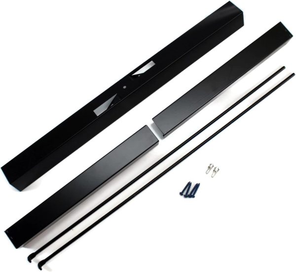 36-48 Inch Antique Bronze Adjustable Rod and Valance Kit for Masonry Fireplace Spark Screens Supply - Image 3