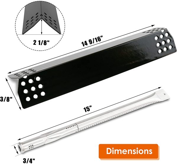Repair Parts for Nexgrill 720-0925, 720-0925P 4 Burner Gas Grills, Replacement Burner Tubes+Heat Plates For Discount - Image 3