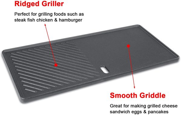 Cooking Grates Griddle Plate Kit for Char-broil 461230403, 461252605, 461262409, 463210310, 463631410 etc 2- 4 Burner Grill Models Fashion - Image 4