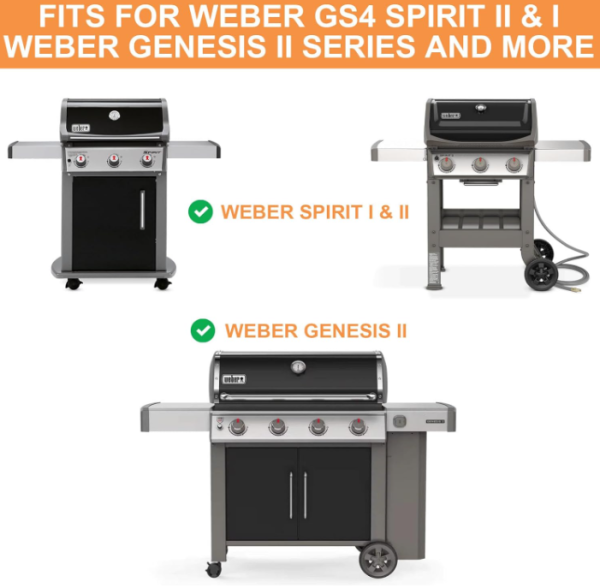 Cast Iron Griddle Plate for Weber Gourmet BBQ System Sear Grate Weber GS4 Spirit II 200 300, Genesis II E-310, II LX S-440, Any GBS Accessories, 64830 For Discount - Image 3
