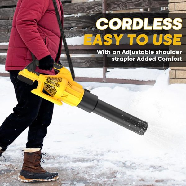 Leaf Blower Cordless-600 CFM 150 MPH Electric Leaf Blower Compatible with Dewalt Battery, Blowers for Lawn Care, Yard, Blowing Leaves, Dust, Snow, etc Online now - Image 2
