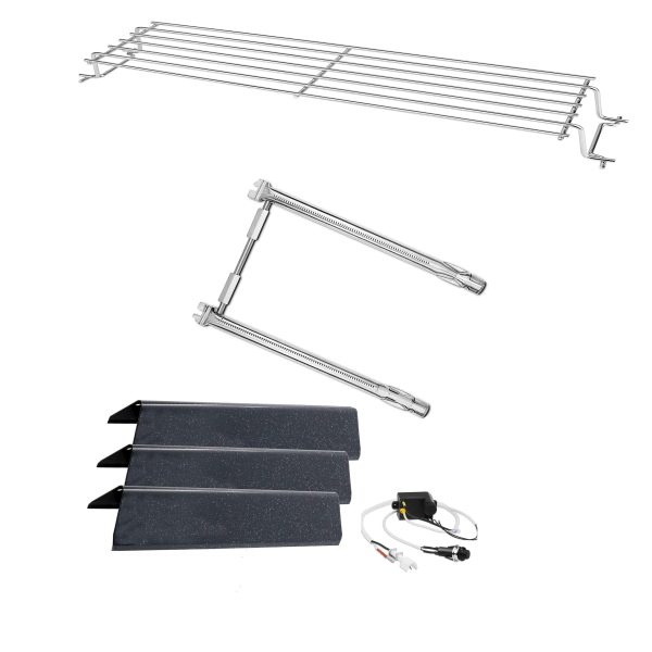Repair Kit for Weber Spirit E-210, S-210, E-220, S-220 Front Knobs Grills, 69785 Grill Burner +7635 Flavor Bar + 7642 Ignitor + Warming Rack Online