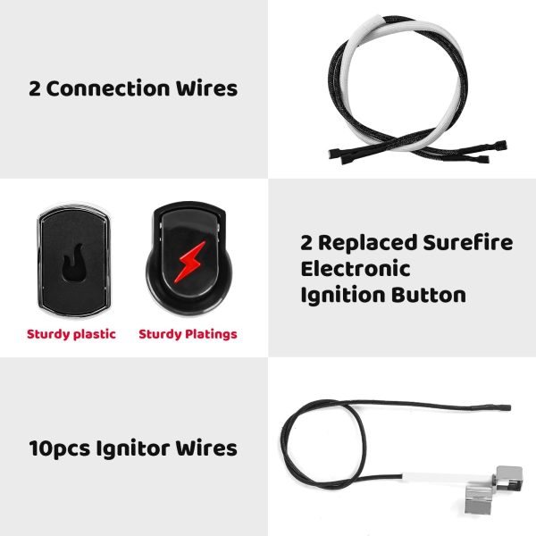 2 Outlet Ignition Kit for Nexgrill 860-0003, 860-0003UK, Switch Spark Generator Push Button Kit, Gas Grill Parts Sale - Image 5