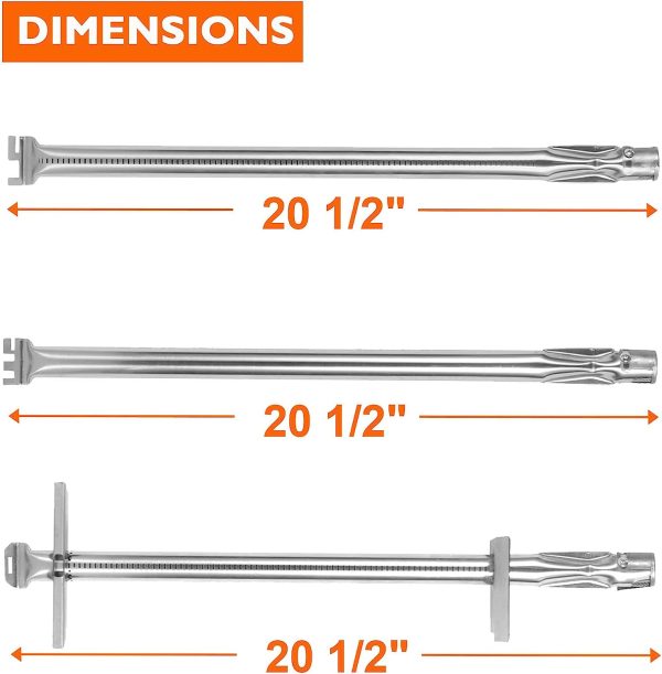 67557 Grill Burner Tube Kit for Weber Summit 460, 470 Series with Smoker For Discount - Image 3