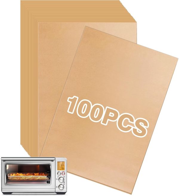 Air Fryer Liners Disposable for Breville Smart Oven Air Fryer Pro BOV900BSS, 100PCS Parchment Paper for Baking, Baking Sheet Accessories For Sale