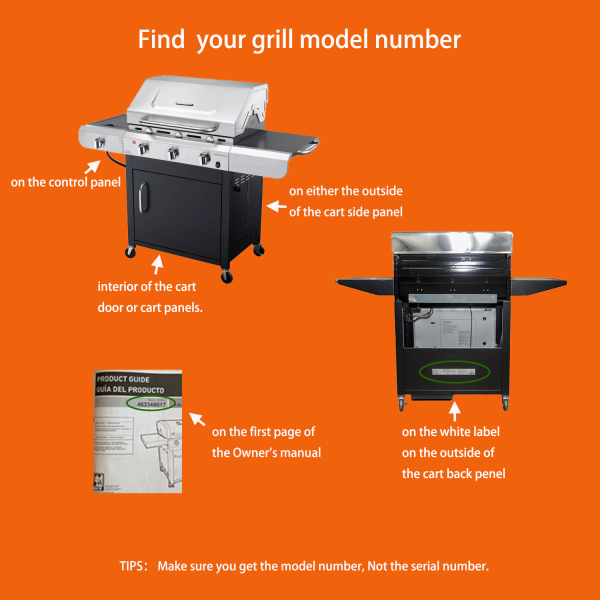 Cooking Grates Griddle Plate Kit for Char-broil 461230403, 461252605, 461262409, 463210310, 463631410 etc 2- 4 Burner Grill Models Fashion - Image 2