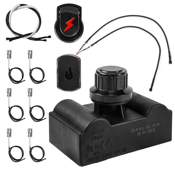 5 Outlet Ignition Kit for Backyard Grill BY14-101-001-04, GBC1460W, Switch Spark Generator Push Button Kit, Gas Grill Parts Hot on Sale