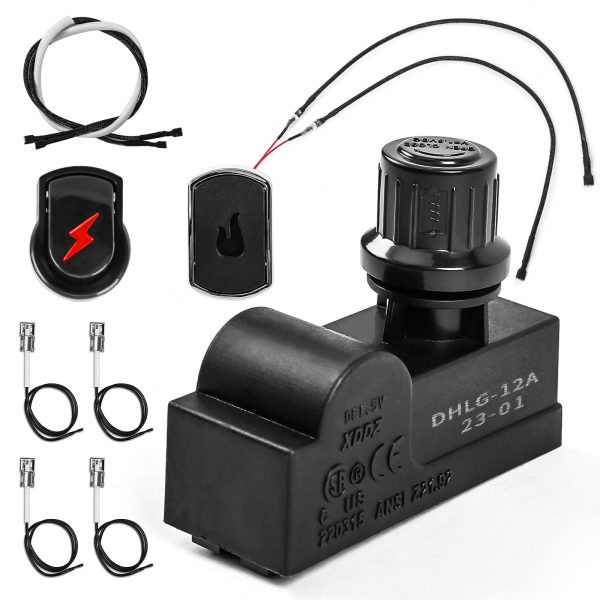 2 Outlet Ignition Kit for Char-Broil, Surefire Switch Spark Generator Push Button Kit, Gas Grill Parts For Sale