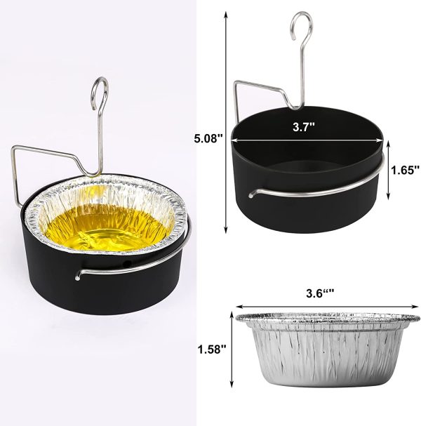 Drip Pan Grease Cup Catch Pan Liners Kit fits Char-Broil 4 Burner Gas Grills Supply - Image 3