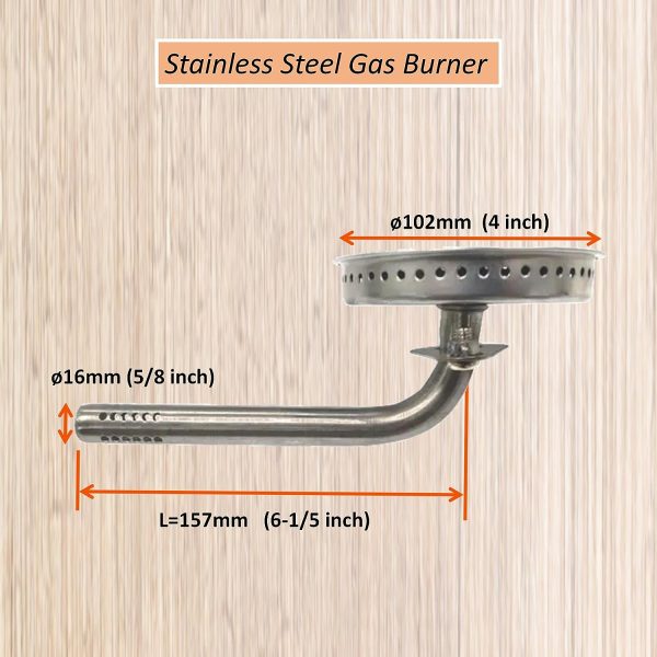 9005100011 Gas Burner with Screw Replacement for Masterbuilt 30 Inch Propane Smokers Sale - Image 2