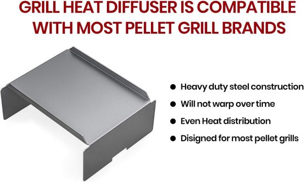 Heat Baffle Diffuser Replacement Part for Traeger, Camp Chef and Most Other Brand Pellet Grills Online - Image 2