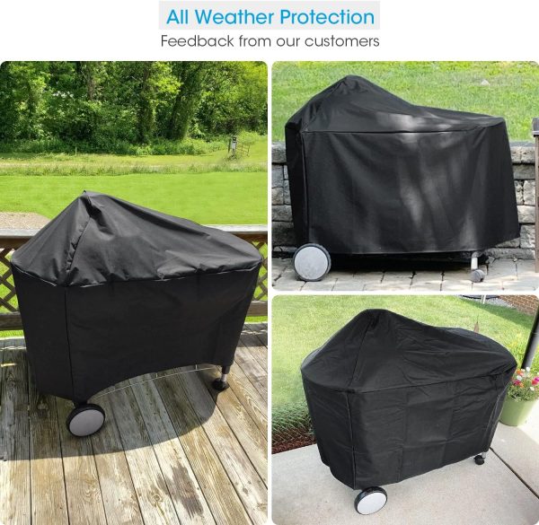 7152 Grill Cover for Weber Performer Premium, Deluxe, One Touch 22.5  Charcoal Grills, 48.5  W x 25.5  D x 40  H For Discount - Image 5