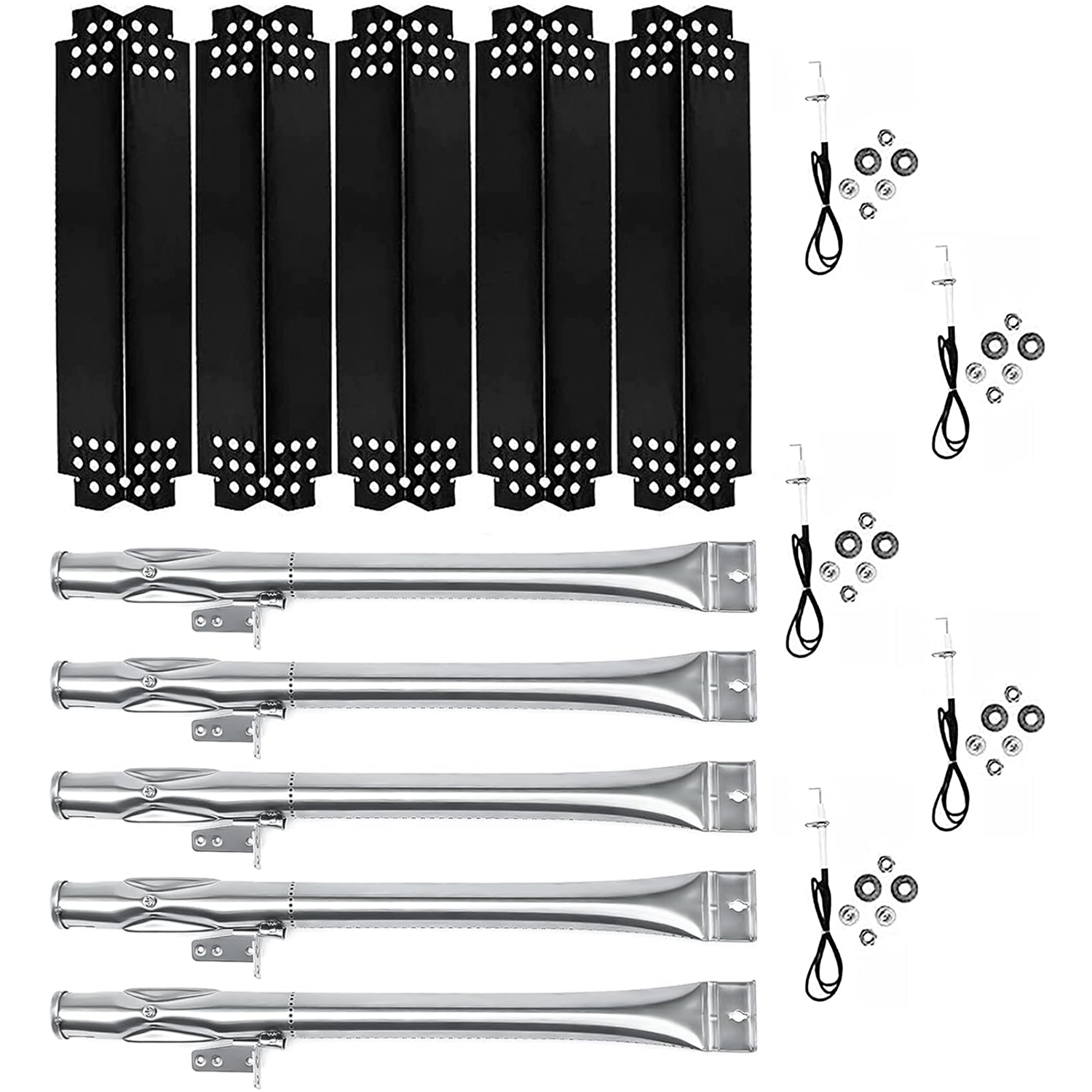 Replacement Parts Kit for Nexgrill 5 Burner 720-0888, 720-0888A, 720-0888B, 720-0888N, 720-0888S Grill, Burners and Heat Plates For Sale
