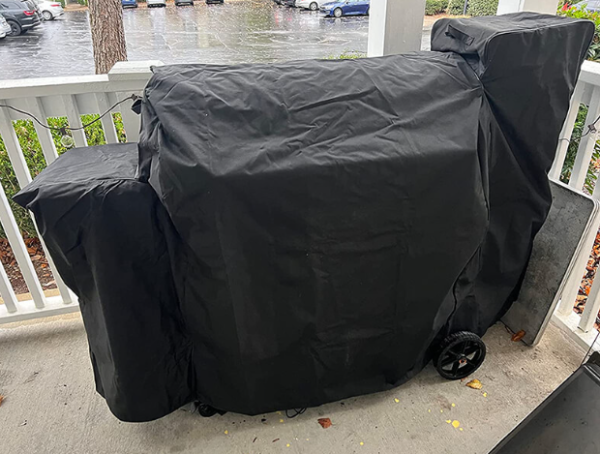 Grill Cover for Char-Griller 9800, 9804 Charcoal Grills, Gravity 980 Series Heavy Duty Premium Grill Cover on Sale - Image 4