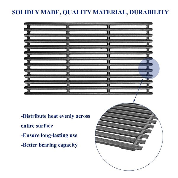 Grill Grates for Char-Broil 463242715, 463242716, 463276016, 466242816 4 Burner Gas Grills, 17 x 28-1 2, Cast Iron Grill Replacement Parts Supply - Image 4