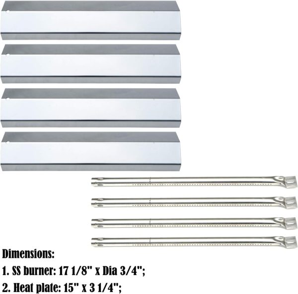 Parts Kit for Amana AM26LP, AM27LP, AM30LP-P, AM33LP-P Gas Grills, Burners+Heat Plates Replacement Kit Online Sale - Image 2