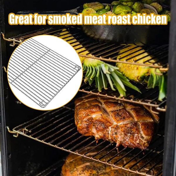 Cooking Grate and Rack Support Kit for Masterbuilt 30 Inch Propane Smokers, 4pcs 13.3  x 13.6  Smoking Racks Online Sale - Image 4