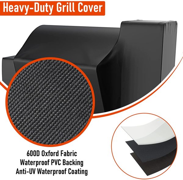 Grill Cover for Char-Griller 9800, 9804 Charcoal Grills, Gravity 980 Series Heavy Duty Premium Grill Cover on Sale - Image 3