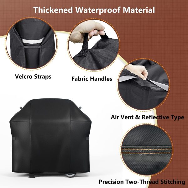 7139 Grill Cover Fits Weber Spirit 300, Spirit II 300 Series 3 Burner Gas Grills and Spirit 200 Side Knobs Series 2 Burner Gas Grills Online Sale - Image 4