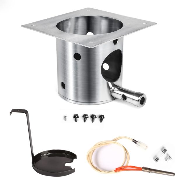 Fire Burn Pot + Hot Rod Ignitor for Traeger Select Pro BBQ400 Pellet Grill, Replacement Parts with Screws and Fuse Fashion