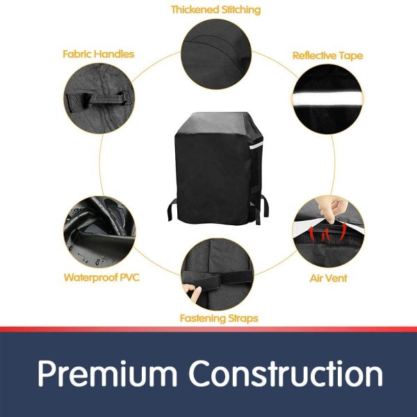 Grill Cover Fits Dyna-Glo and Most 2-3 Burner Small Space Gas Grills Such as Brinkmann, Charbroil, Jenn Air, Nexgrill, KitchenAid, 29 W x 23 D x 45 H Fashion - Image 3