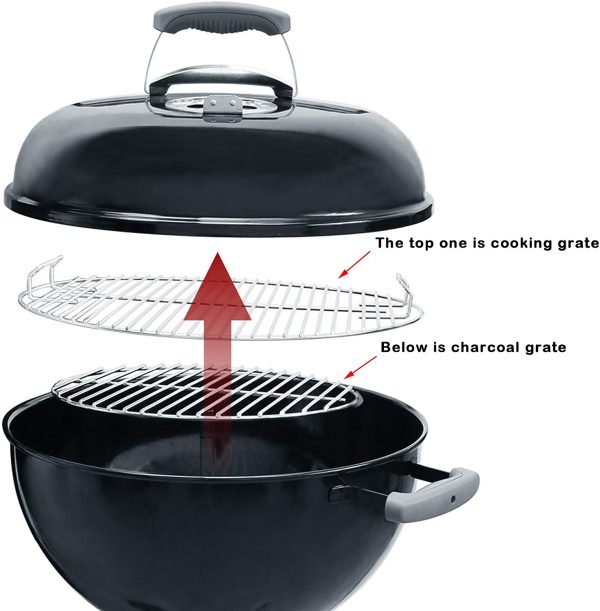 Grates, Cleaning System fits Weber 22.5   Kettle Grills, 7436 + 7441 + 7444 Charcoal Grills Kit Online Sale - Image 4